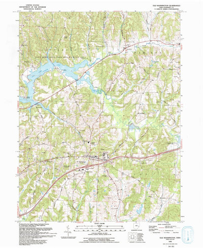 United States Geological Survey Old Washington, OH (1993, 24000-Scale) digital map