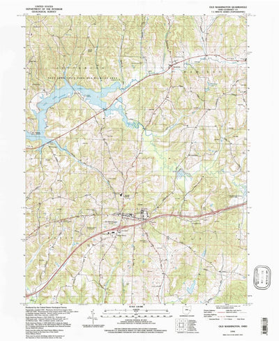 United States Geological Survey Old Washington, OH (1994, 24000-Scale) digital map