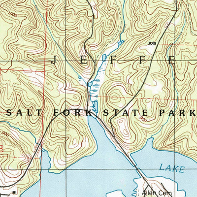 United States Geological Survey Old Washington, OH (1994, 24000-Scale) digital map