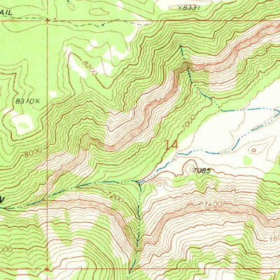 United States Geological Survey Old Woman Plateau, UT (1968, 24000-Scale) digital map