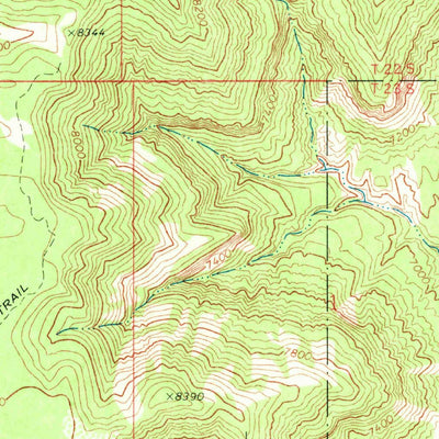 United States Geological Survey Old Woman Plateau, UT (1968, 24000-Scale) digital map