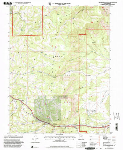 United States Geological Survey Old Woman Plateau, UT (2001, 24000-Scale) digital map