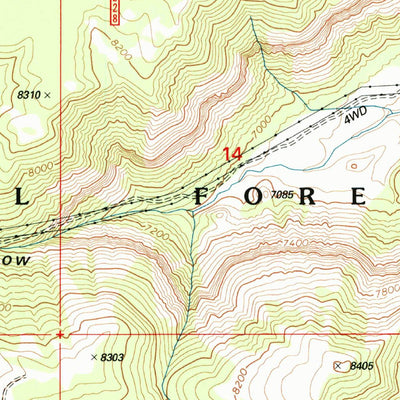 United States Geological Survey Old Woman Plateau, UT (2001, 24000-Scale) digital map