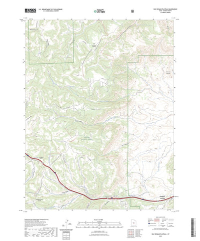 United States Geological Survey Old Woman Plateau, UT (2023, 24000-Scale) digital map