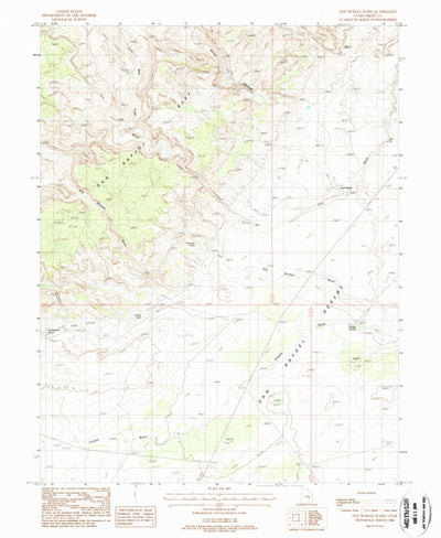 United States Geological Survey Old Woman Wash, UT (1988, 24000-Scale) digital map