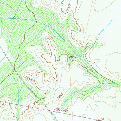 United States Geological Survey Old X Ranch, TX (1963, 24000-Scale) digital map