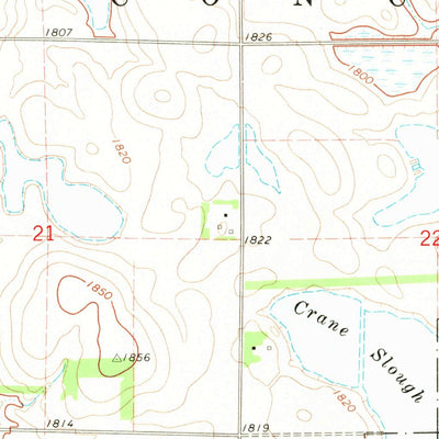United States Geological Survey Oldham SE, SD (1968, 24000-Scale) digital map