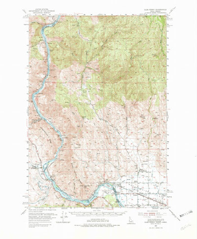United States Geological Survey Olds Ferry, ID-OR (1952, 62500-Scale) digital map