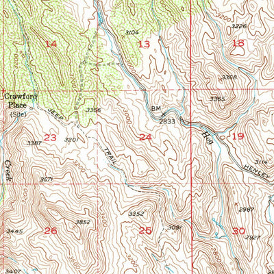 United States Geological Survey Olds Ferry, ID-OR (1952, 62500-Scale) digital map