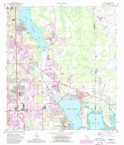 United States Geological Survey Oldsmar, FL (1974, 24000-Scale) digital map
