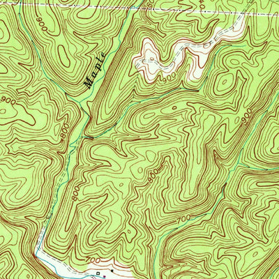 United States Geological Survey Oldtown, MD-WV (1950, 24000-Scale) digital map