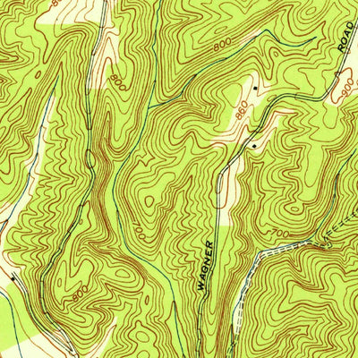 United States Geological Survey Oldtown, MD-WV (1951, 24000-Scale) digital map