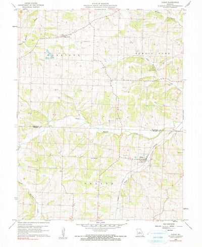 United States Geological Survey Olean, MO (1960, 24000-Scale) digital map