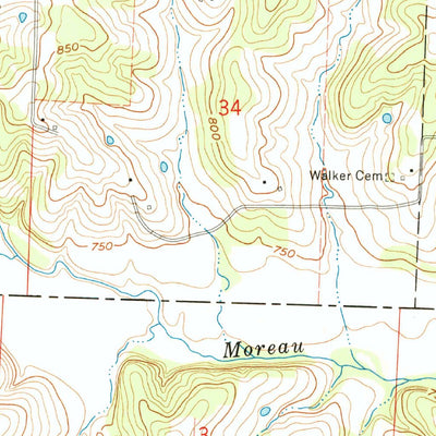 United States Geological Survey Olean, MO (1960, 24000-Scale) digital map