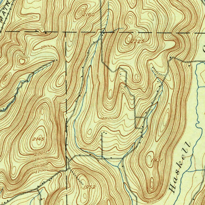 United States Geological Survey Olean, NY (1943, 62500-Scale) digital map