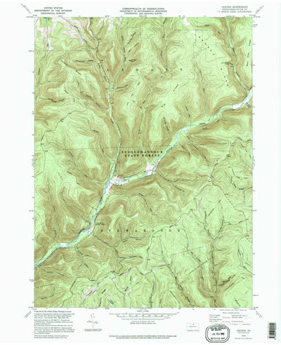United States Geological Survey Oleona, PA (1995, 24000-Scale) digital map