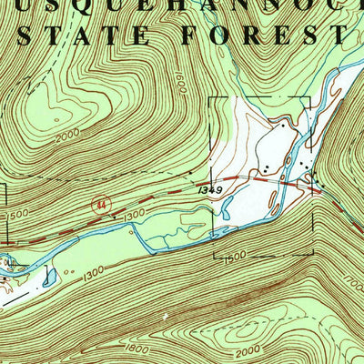 United States Geological Survey Oleona, PA (1995, 24000-Scale) digital map