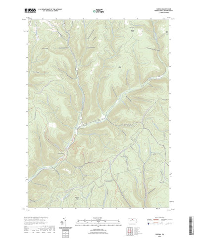 United States Geological Survey Oleona, PA (2023, 24000-Scale) digital map