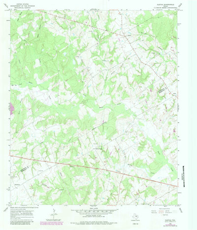 United States Geological Survey Oletha, TX (1966, 24000-Scale) digital map