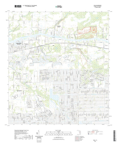United States Geological Survey Olga, FL (2021, 24000-Scale) digital map