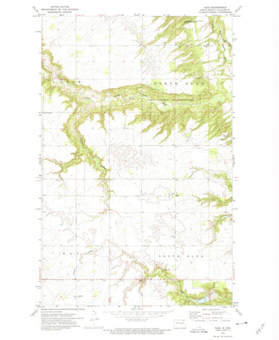 United States Geological Survey Olga, ND (1972, 24000-Scale) digital map