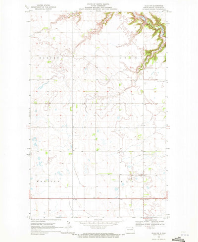 United States Geological Survey Olga SW, ND (1969, 24000-Scale) digital map