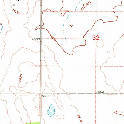 United States Geological Survey Olga SW, ND (1969, 24000-Scale) digital map