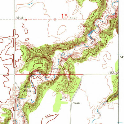 United States Geological Survey Olga SW, ND (1969, 24000-Scale) digital map