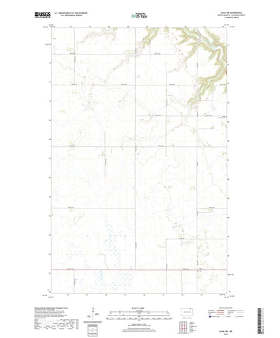 United States Geological Survey Olga SW, ND (2020, 24000-Scale) digital map
