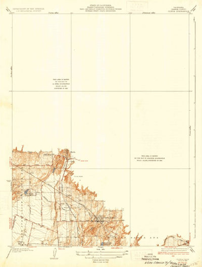 United States Geological Survey Olinda, CA (1935, 31680-Scale) digital map
