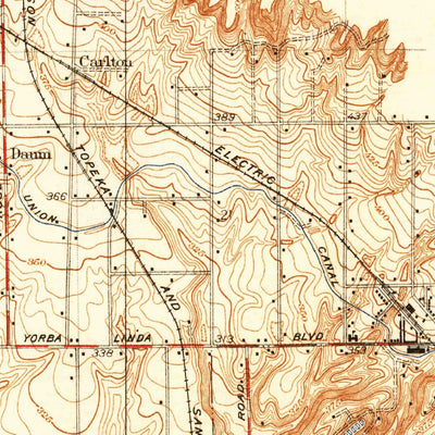 United States Geological Survey Olinda, CA (1935, 31680-Scale) digital map