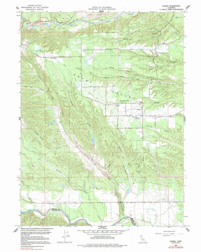 United States Geological Survey Olinda, CA (1964, 24000-Scale) digital map