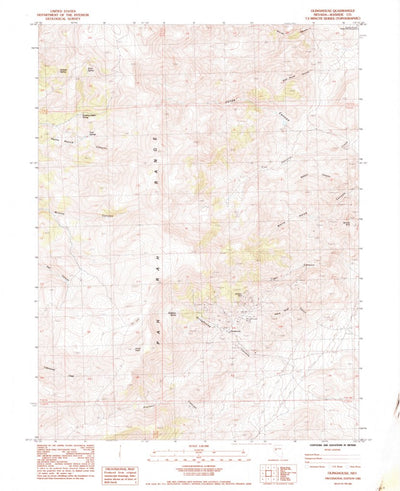 United States Geological Survey Olinghouse, NV (1985, 24000-Scale) digital map