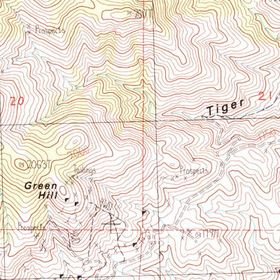 United States Geological Survey Olinghouse, NV (1985, 24000-Scale) digital map