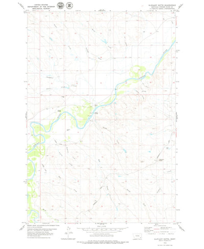 United States Geological Survey Oliphant Butte, MT (1979, 24000-Scale) digital map