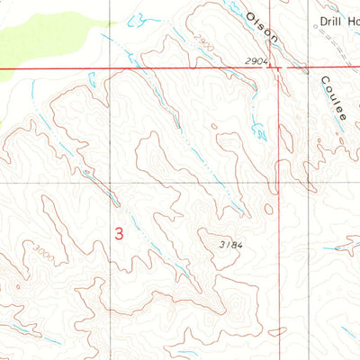 United States Geological Survey Oliphant Butte, MT (1979, 24000-Scale) digital map