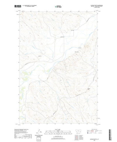 United States Geological Survey Oliphant Butte, MT (2020, 24000-Scale) digital map