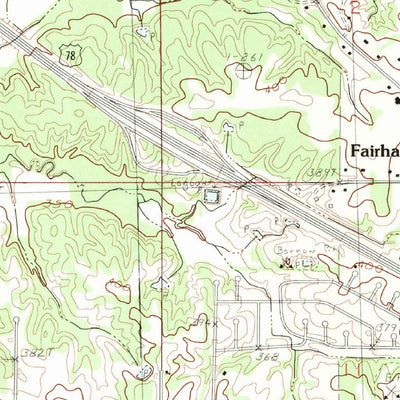 United States Geological Survey Olive Branch, MS-TN (1982, 24000-Scale) digital map
