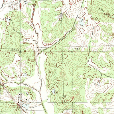 United States Geological Survey Olive Branch, MS-TN (1982, 24000-Scale) digital map