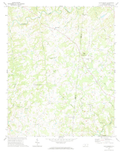 United States Geological Survey Olive Branch, NC (1970, 24000-Scale) digital map