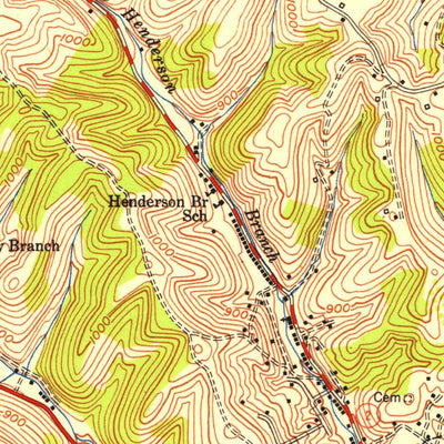 United States Geological Survey Olive Hill, KY (1950, 24000-Scale) digital map