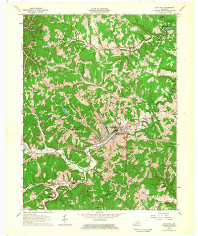 United States Geological Survey Olive Hill, KY (1962, 24000-Scale) digital map