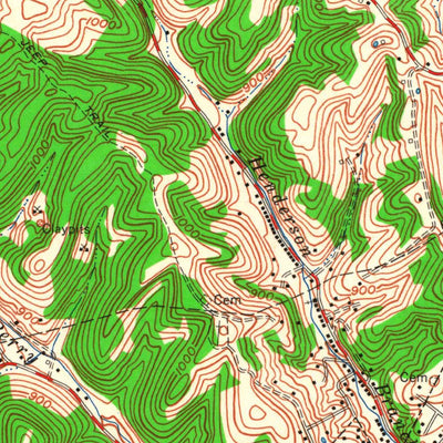 United States Geological Survey Olive Hill, KY (1962, 24000-Scale) digital map