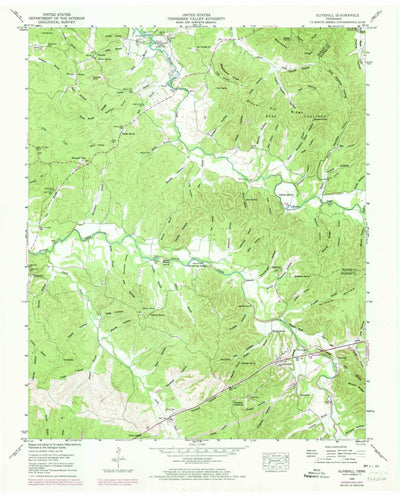 United States Geological Survey Olivehill, TN (1949, 24000-Scale) digital map