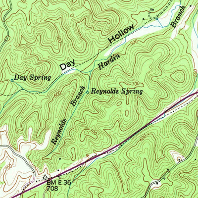 United States Geological Survey Olivehill, TN (1949, 24000-Scale) digital map