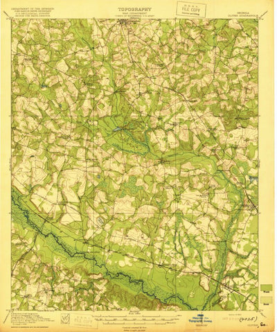 United States Geological Survey Oliver, GA (1920, 62500-Scale) digital map