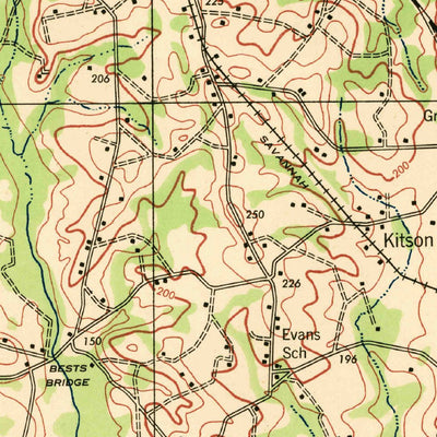 United States Geological Survey Oliver, GA (1943, 62500-Scale) digital map
