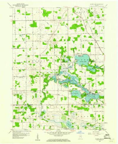 United States Geological Survey Oliver Lake, IN (1959, 24000-Scale) digital map