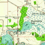 United States Geological Survey Oliver Lake, IN (1959, 24000-Scale) digital map