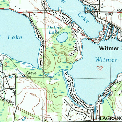 United States Geological Survey Oliver Lake, IN (1992, 24000-Scale) digital map
